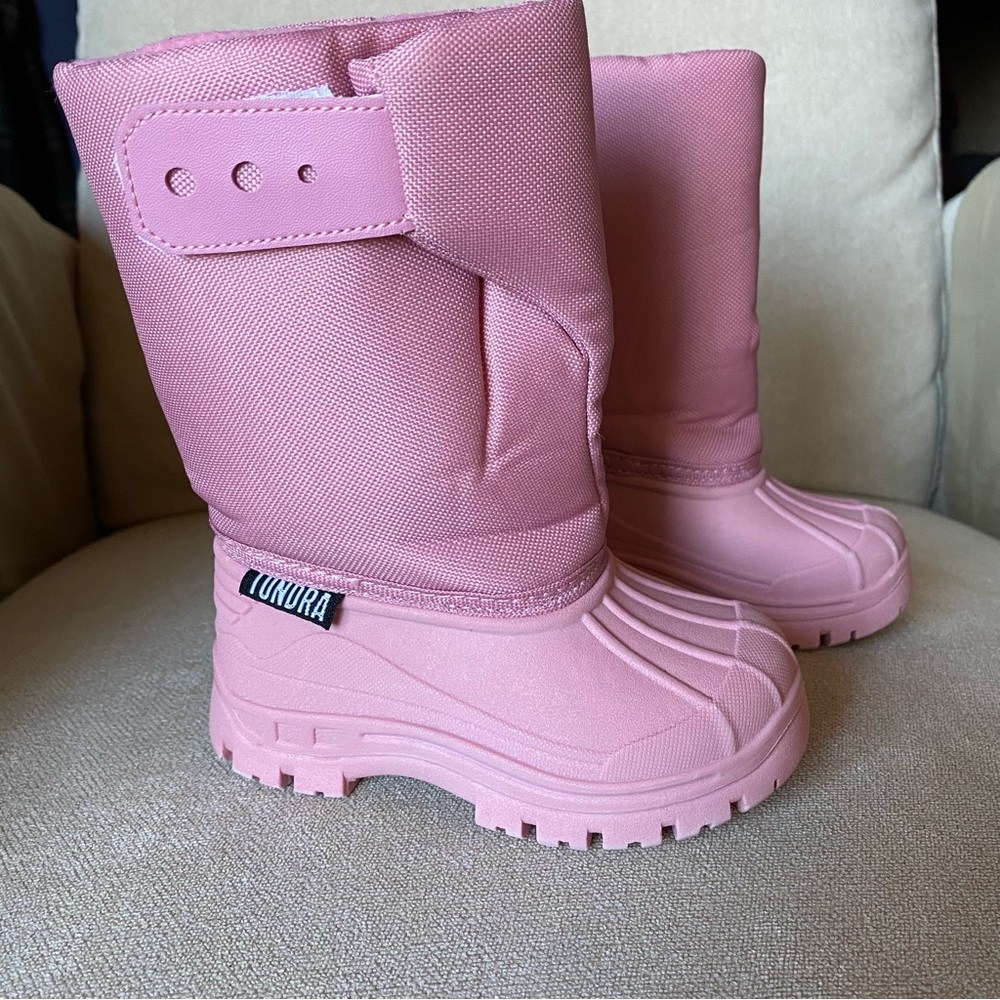 Tundra Teddy Girl Toddler Kids Pink Winter Snow Boots - Size 5M US